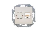 Симон 1591598-034 Розетка комп. RJ45 шампань
