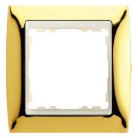 Симон 82714-66 Рамка 1-пост.Золото-Сл.кость