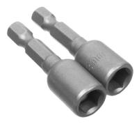 Головка торцевая магнитная 8 х 45 мм, хвостовик 1/4" Е, CrV, 2 шт / 33-3-836