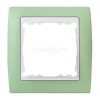 Симон 82611-65 рамка 1-пост.Зел-бел