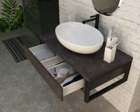 ГРАНЖ ЛОФТ 80П 1в.я (тумба бетон темно-серый)+ ПОДАРОК