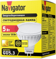Лампа LED Navigator 5w 12B G5,3 тепло-белый свет