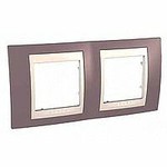 Уника 6.004.576 рамка 2-пост. Хамелеон Лиловый/Беж