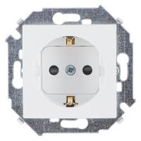 Симон 1591432-030 Розетка 2Р+Е Белая