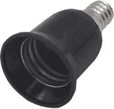 Переходник с цоколя E14 на E27 Чернен. бр.Ecola  A4T17HEAY