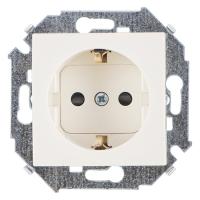 Симон 1591443-031 Розетка 2Р+Е шторки Сл.кость