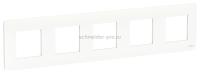 Уника 2.010.18 рамка 5-пост. Белая