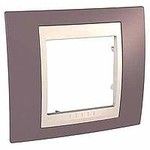 Уника 6.002.576 рамка 1-пост. Хамелеон Лиловый/Беж