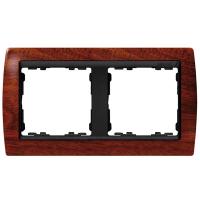 Симон 82825-61 Рамка 2-пост Вишня+Графит