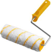 Валик малярный с рукояткой "Гирпан", ось 8мм, D48мм, ворс 12мм, 180мм / 04-0-305