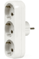 Разветвитель SmartBuy 2 роз.10А (АБС-пластик, линейный, белый) SBE-10-A02-2 (631062)