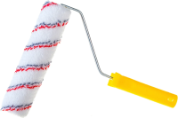 Валик малярный с рукояткой "Мультиколор", ось 6мм, D40мм, ворс 12мм, 180мм / 04-0-603