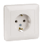 Розетка ХИТ РС16-134-б скр. с зк. Белая 