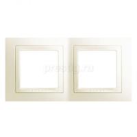 Уника 2.004.25 рамка 2-пост. Бежевая