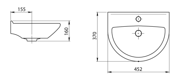 Умывальник Воротынск РОДНИЧОК 45,2*37