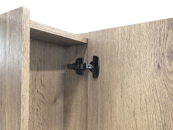 КЕЛЬН 75 (зеркало-шкаф) темный дуб