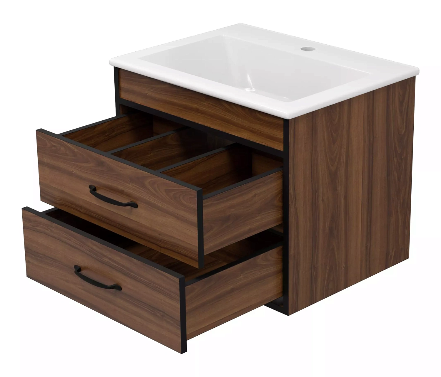 Кедр 60 (Тумба подвесная с 2 ящ.+"Женева" - 60)