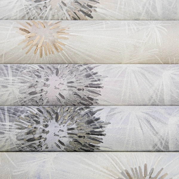 8970-11SL Обои Solo Flirt одуванчики холодный беж к SL8971-01 Комп. винил на флиз.1,06*10м