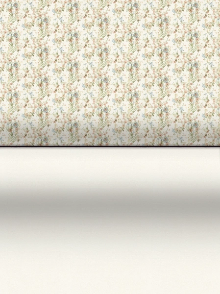 3503-2 Обои Solo/Feerie/мотив цвет.поляна на теплобел.фоне к арт3504-2 компакт.винил на фл. 1,06*10
