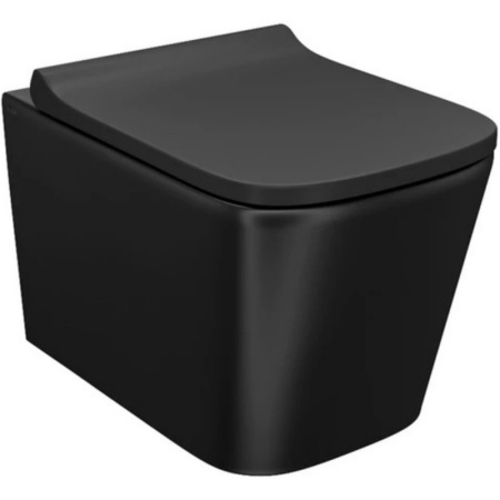Унитаз подвес IDDIS Bild BILR2BMi25 безободковы+сид ЧЕРНЫЙ МАТОВЫЙ