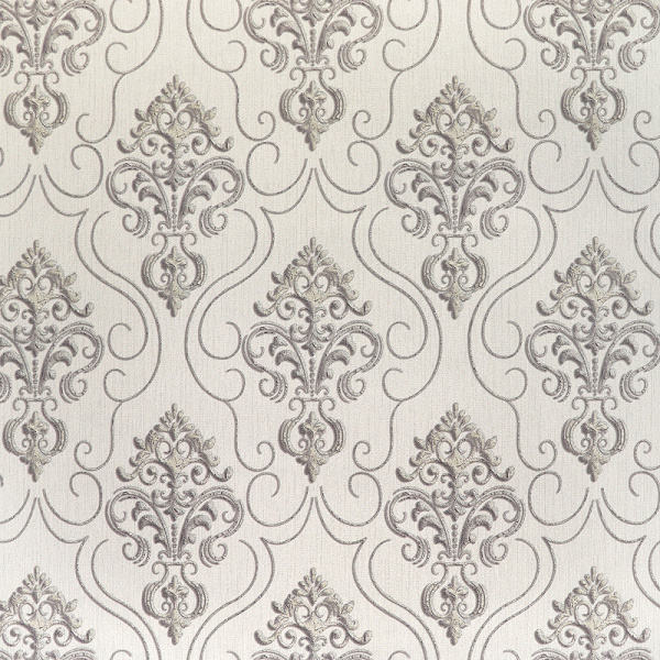 603303Е Обои Solo Vizantia Дамаск капучино на белом фоне к E603403 Комп. винил на флиз.1,06*10м