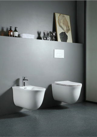 Унитаз подвес AQUATEK КЛАССИК AQ1111-00 тонкое сиденье 525*365*340