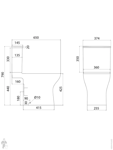Компакт IDDIS Zodiac безободковый с системой смыва Торнадо ZODRDSEi24
