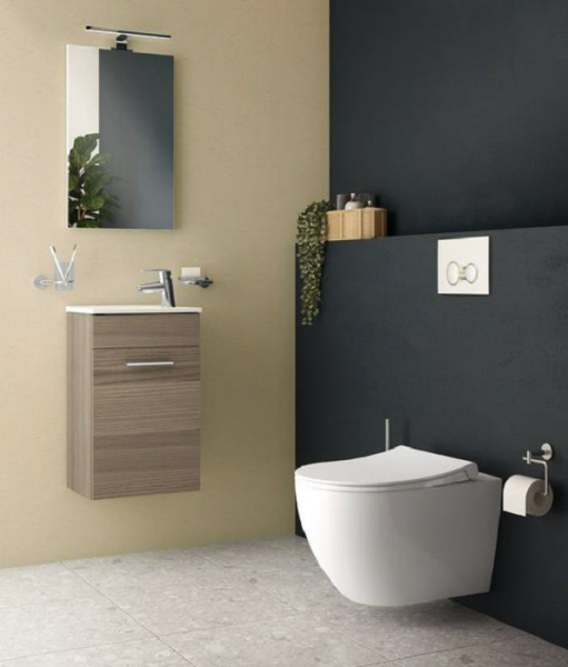 Унитаз подвесн. VITRA  7510B003-0075 Mia Round безообод.+ сид.с м/лифтом 801-003-019