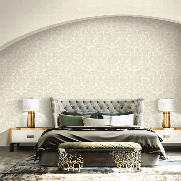 72842/Обои/Solo/Luce/Дамаск серебро к мрамору 72859/АКЦИЯ