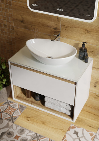 Раковина 55 см Cersanit Moduo Leaf 63571 белый