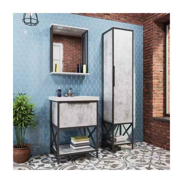 БРУКЛИН 60 (зеркало с подсв543940) бетон