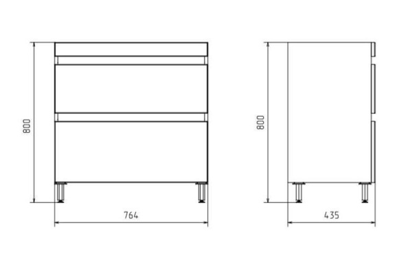 КОСТА 80 (тум+ракФорест80) ясень белый