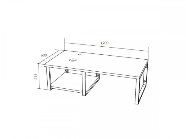 ГРАНЖ ЛОФТ 120 столешница под стир. машину дуб вотан