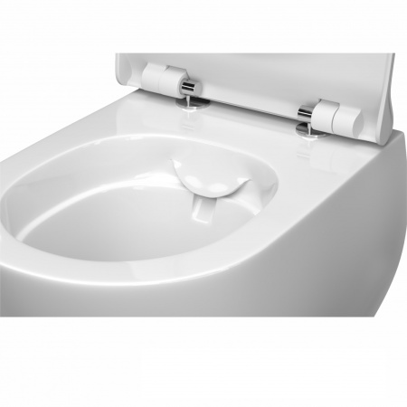 Унитаз подвес LAPARET Accord  керам. c креплением с сиденьем микролифт белый