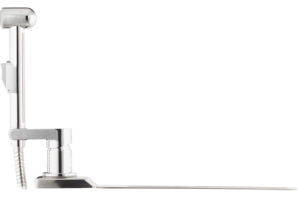 Смеситель одноручный X25-56  (25 мм) с гиг. душем, устанавливаемый на унитаз, хром