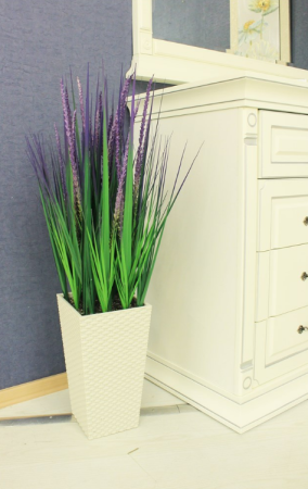 Трава с узким соцветием в больш/высок кашпо КК16-200/010/090