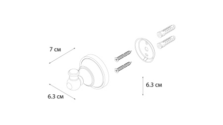 Акс.БОГЕМА крючок одинарн. FX78505